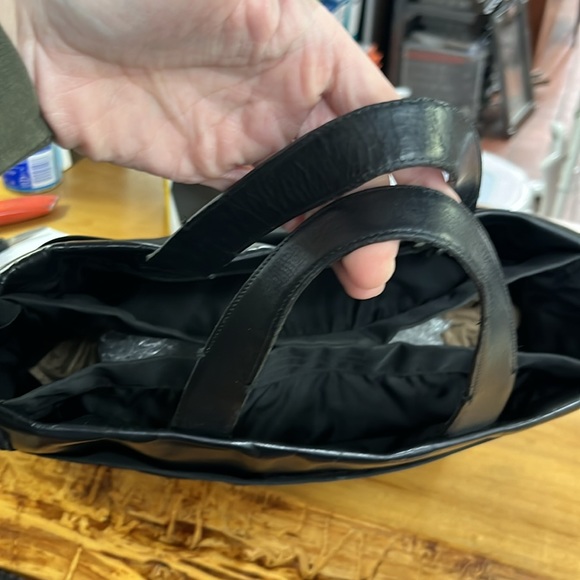 Black Prada nylon tote WITH matching wallet - Picture 3 of 12